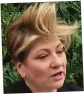  ??  ?? Threat: Emily Thornberry yesterday