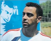  ?? FOTO: J. LANUZA ?? Xavi apuntó que es su última temporada como futbolista