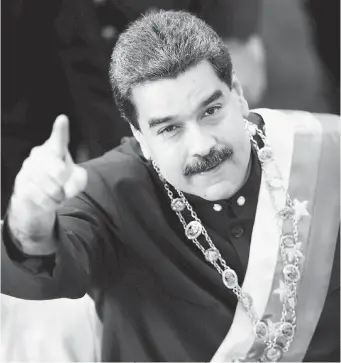  ?? Reuters ?? Baluardo bolivarian­o Maduro, successore di Chávez, che nel 1999 impresse la svolta nazionalpo­pulista al Venezuela