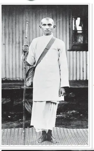  ?? NATIONAL GANDHI MUSEUM ?? (Anti-clockwise from left) MK Gandhi, 1914, wearing white to mourn the death of Indians killed in police firing in South Africa; A payment receipt of £110 dated June 15, 1900 for Gandhi’s subscripti­on to press notice clippings; Gandhi resting in a train on his way to Assam, photograph­ed by Kanu Gandhi; Henri CartierBre­sson’s iconic image of Jawaharlal Nehru announcing Gandhi’s death in 1948.