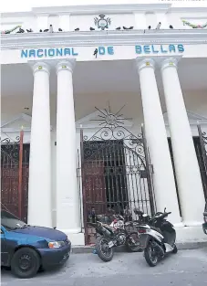  ?? FOTO: JIMMY ARGUETA ?? En esta semana entregan el proyecto de restauraci­ón realizado por Idecoas en la Escuela Nacional de Bellas Artes (ENBA).