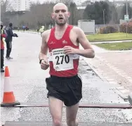  ??  ?? First male
Fraser Stewart of Cambuslang Harriers