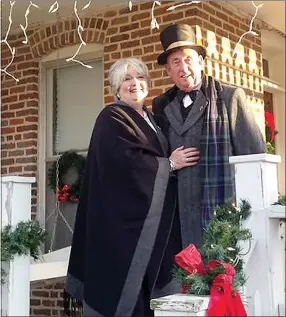  ?? WESTSIDE EAGLE OBSERVER/Susan Holland ?? “Mr. and Mrs. Kindley” will be hosting tours of the museum again this year. Santa Claus will also be on hand to listen to children’s wishes and will have candy treats for each one.