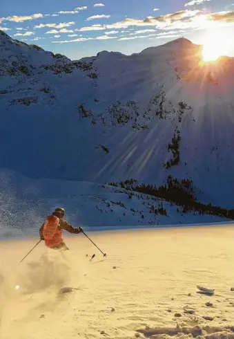  ?? Silverton Mountain ?? Silverton Mountain is the largest ski area in North America with more than 26,000 acres.