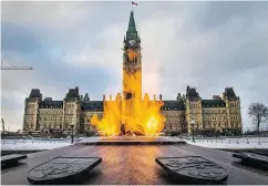  ?? WAYNE CUDDINGTON / POSTMEDIA NEWS FILES ?? The Centennial Flame on Parliament Hill.