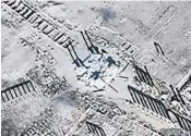  ?? COURTESY OF SCOTT BRANTING/UCF ?? These before, left, and after satellite photos of Palmyra Tetrapylon, a classical site in Syria, show the damage that was recently done to the site by the Islamic State.