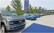  ?? /Reuters ?? On the move: Ford would like to get medium-sized companies as well as small businesses to switch to Ford Transit vans equipped with connected services.