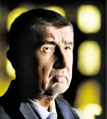  ?? Foto: Dan Materna, MAFRA ?? „Přísně tajné“Šéf ANO Andrej Babiš po včerejší audienci u prezidenta Miloše Zemana na Pražském hradě. Budoucí premiér jména členů své vlády zatím nezveřejni­l.