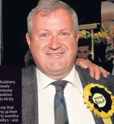  ??  ?? RARING TO GO Ian Blackford is the new Westminste­r leader for the SNP