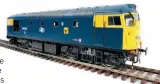  ?? ?? Two ‘OO’ gauge Class 26 locomotive­s modelled for Far North line operations covering the 1970s and early
1980s are announced by Heljan as a precursor to a revamp of the Class 26 range. The recently announced ‘O’ gauge model is shown.