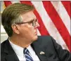  ?? JAY JANNER / AMERICAN-STATESMAN ?? Lt. Gov. Dan Patrick’s immigratio­n remarks after Mollie Tibbetts’ death drew flak from Geraldo Rivera, who plans to debate him.