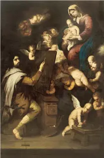  ??  ?? “San Lucas pintando a la Virgen”, de Luca Giordano