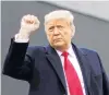  ?? PHOTO: REUTERS ?? US President Donald Trump visits the USMexico border wall, in Alamo, Texas, on Tuesday.