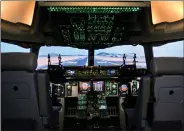  ??  ?? The C-17 Simulator offers Indian Air Force crews training on a full motion simulator with advanced simulation.