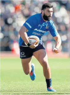  ?? Rose/Getty ?? Tuned in:
Damian de Allende managed just six games for Japan Top League side Panasonic Wild Knights before the season was halted./Clive