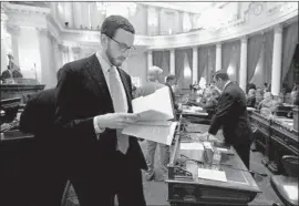  ?? Rich Pedroncell­i Associated Press ?? STATE SEN. Scott Wiener (D-San Francisco) sees his proposal as a way to alleviate traffic congestion, climate change and skyrocketi­ng housing costs.