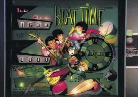  ??  ?? Clockwise from top, games featured in “Part of the Machine: Rock and Pinball,” an interactiv­e exhibit from the Rock & Roll Hall of Fame that is coming to the Universal Preservati­on Hall in Saratoga Springs.