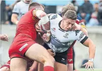  ?? RICHARD LAUTENS TORONTO STAR FILE PHOTO ?? The Wolfpack fell one win short of reaching the Super League in 2018, losing the Million Pound Game 4-2 to the London Broncos.