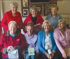  ?? ?? At a prize presentati­on were, front (l-r): Margaret Barry, Theresa O’Keeffe, Breda Kennedy and Kathleen Grumbridge. Back (l-r): Kathleen Lee, Beth Power and Catherine O’Gorman.