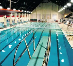  ?? GORD WALDNER/The StarPhoeni­x ?? In total, 829 non-residents were registered this spring for swimming lessons, the majority
of whom were either at Harry Bailey Aquatic Centre, above, or Lawson Civic Centre.