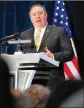  ?? SEONGJOON CHO / BLOOMBERG ?? U.S. Secretary of State Mike Pompeo is finding himself isolated as tries to secure denucleari­zation.