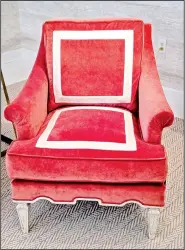  ??  ?? Ambella Home’s Palm Beach Chair
