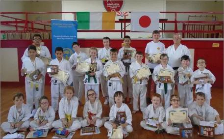  ??  ?? Students who took part in the Drogheda School of Karate Summer Camp.