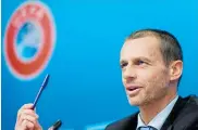  ?? AFP ?? Aleksander Ceferin, presidente de la Uefa.