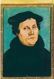  ?? FOTO: STIFTUNG LUTHERGEDE­NKSTÄTTEN ?? Lukas Cranach der Ältere malte 1528 dieses Porträt von Martin Luther.