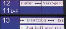  ?? DPA-BILD: BOCKWOLDT ?? Ausfall oder Verspätung: Der Bahnverkeh­r im Nordwesten bleibt auch diese Woche aus dem Takt.