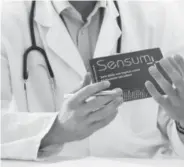  ??  ?? Dr. Yeager’s SENSUM+® triples sexual satisfacti­on for men by increasing “penile sensitivty”