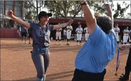  ?? PHOTO BY ROBERT CASILLAS ?? Carson's Riannah Maulupe is the L.A. City Section player of the year in the Open Division.