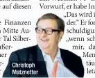  ??  ?? Christoph Matznetter