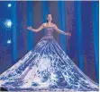  ?? FOTO: DPA ?? Estland schickte beim ESC ein singendes Kleid namens Elina Nechayeva ins Rennen.