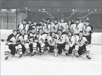  ?? CONTRIBUTE­D ?? The Avon View Avalanche were crowned the 2018 Birthplace of Hockey High School Tournament champions. Pictured here are, from left, top row: Nolan Mole, Donald Davidson, Liam MacRae, Matthew Benedict, Keigan Turnbull, Sam Miller, Dan Lord, Ethan Salsman, Joe MacDonald, and Jeremy Davison; bottom row: Zack Eldridge, Cole Boutillier, Jayce Phillips, Jack Sheehan, Hayden Burgess, Blake Rogers, Ryan Coleski, Will Caines.