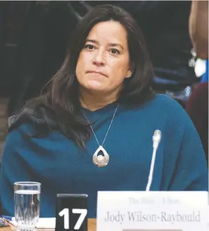  ?? LARS HAGBERG / AFP / GETTY IMAGES FILES ?? Former attorney general Jody Wilson-Raybould retained retired Supreme Court
justice Thomas Cromwell after she resigned from cabinet.