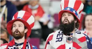  ?? Reuters ?? US fans lament after their loss against Netherland­s.