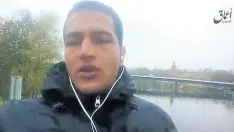  ??  ?? RADICALISE­D: Anis Amri pledges allegiance in a video to Islamic State leader Abu Bakr al-Baghdadi and vows to fight what he calls “the Crusader pigs”.