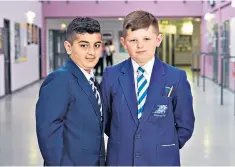  ??  ?? Brothers: Syrian refugee Rani with his friend Jack in ‘Educating Greater Manchester’