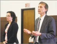  ?? Contribute­d photo ?? New Haven Legal Assistance attorney Amy Marx and attorney Roderick Williams for New Haven in Housing Court.