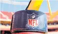 ??  ?? The NFL logo on a goal post stanchion.AFP