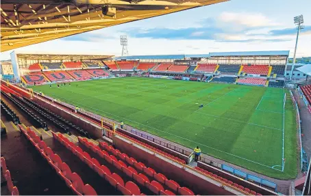  ?? SNS. ?? Tannadice’s playing surface impressed Scotland’s footballer­s in a new survey conducted last season.