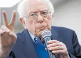  ?? Photo / AP ?? Bernie Sanders has good odds of winning nomination in Iowa and New Hampshire.