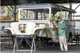  ?? —LYN RILLON ?? JEEPNEY It takes 60-90 days to assemble a jeepney body at Sarao Motors Inc. in Las Piñas City.