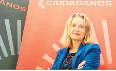  ?? ?? Lola Campos, candidata de Ciudadanos a la Alcaldía portuense.