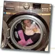  ??  ?? KATIE Price has incensed her critics by posting photograph­s of her young daughter curled up inside the family’s new washing machine. For Katie’s sake let’s hope the washing machine is not in the kitchen. Otherwise she will have Kirstie Allsopp on her case as well.