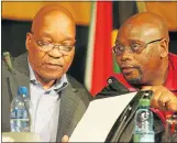  ?? Picture: SOWETAN ?? HMMMM ... President Jacob Zuma with Cosatu president Sdumo Dlamini. In August the labour federation said workers no longer had faith in Zuma.
