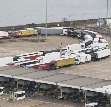  ??  ?? 0 Will long queues of lorries start to form at the Port of Dover when we leave the EU 11pm on 29 March, 2019?