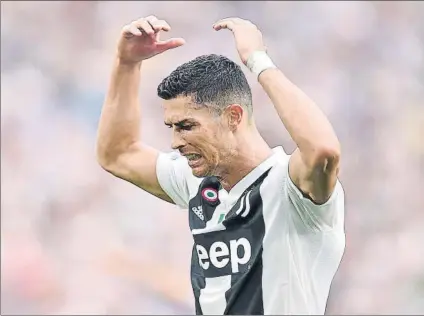  ?? FOTO: AP ?? Cristiano Ronaldo quiere centrarse en ponerse a tope en la Juventus, para la que en Serie A no ha marcado todavía