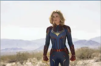  ?? CHUCK ZLOTNICK /MARVEL STUDIOS/TNS ?? Brie Larson, 29, stars in the movie “Captain Marvel,” which hits theaters on March 8. It’s the first femaleled superhero movie in the Marvel Cinematic Universe.